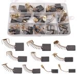 Leontool 40 Pcs Electric Motor Carbon Brushes 10 Different Sizes For Replacement Repair Power Tool Part And Carbon Brush Motors