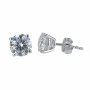 Lab Grown Diamond 9CT White Gold Earrings - 1.5
