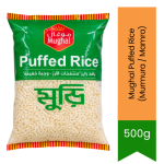 Puffed Rice Murmura Mamra 500G - Light & Crispy Snack Grain Perfect For Bhel Puri Chivda & Traditional Indian Fritters South A