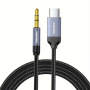 Usb-c To 3.5MM Aux Audio Cable 1M Braided For Car & Headphones By Pt