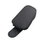 Fekey&jf Magnetic Leather Sunglasses Holder For Car Sun Visor Eyeglass Hanger Clip For Car Sunglasses Organizer Storage Car Interior Accessories B