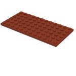 Parts Plate 6 X 12 3028 - Reddish Brown