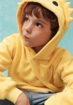 Appliqu D Fleece Hoodie - Yellow