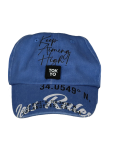 Blue Cotton Peak Cap - 52 Cm Blue