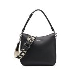 Nessa Medium Crossbody -black silver