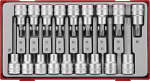 Teng Tools 18PC 1 2" Drive Tx Bit Socket Set