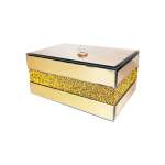 Crushed Diamond Jewellery Box - Gold
