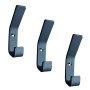 Lifespace Rustic Industrial Utility Single Bar-hook - 3 Pack