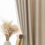 100% Blackout Taped Curtain - Light Beige