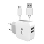 Snug 2 Port USB Home Charger With Type-c Cable 3.4AMP - Buy Online At 7 Triple 7