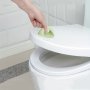 1PC Multi-purpose Silicone Handle Hygienic Toilet Lid Lifter Self-adhesive Easy To Attach For Bathroom Kitchen Cabinet & Refrigerator Doors Comes In White Pink & Green Colors