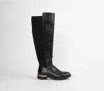 Flat Long Boot - 8 Black
