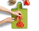 Joseph Joseph CHOP2POT Plus Folding Chopping Board Large Green
