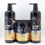 Black Rice Natural Oil Nourishes And Moisturizes Hair Care Shampoo Set