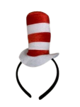 Cat Red & White Stripe Alice Band