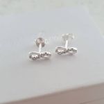 Anthea 925 Sterling Silver Infinity Ear Stud Earrings 10MM