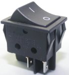 Rocker On -off 4 Pins Spring Loaded