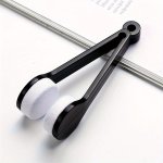 Microfiber Eyeglasses Cleaner Brush - Portable Glasses Cleaning Tool - Multifunctional Eyewear Wipe Accessory