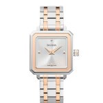 Eirini Square Quartz Watch Silver Dial
