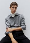 Regular Fit Flannel Shirt - Grey
