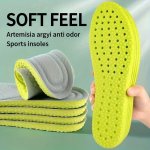 1PAIR Shock Absorption Comfortable Breathable Deodorant Sneakers Breathable Deodorant Insoles For Walking Running Hiking Comfort