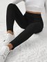 Solid Color High Waist Leggings Casual Every Day Stretchy Simple Leggings Women's Clothing