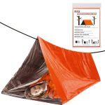 Anloke Emergency Survival Tent Shelter- 2 Person Mylar Emergency Tube Tent Survival Kit
