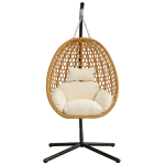 Outdoor Hanging Chair - Steel Frame With Removable Cushion