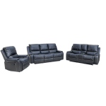 Motorized Recliner Sofa With Smooth Leather - Beige