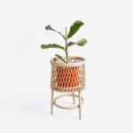 Rattan Cross Plant Stand