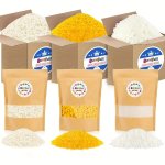 453.59G/907.18G/2.27KG 100% Natural Soy Wax Yellow Beeswax White Beeswax Soft Chunks And Pellets Perfect For Aroma Candle And Wa