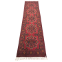 288 X 77CM Hand Made Red & Orange Afghan Akche Runner Rug