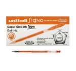 UM-120 Basic Anti-fraud Orange 0.3MM Basic Ballpoint Gel Pen – Box Of 12 – 41-0482-09