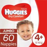 Dry Comfort Nappies Size 4+ Jumbo Pack 60& 039 S