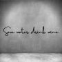 Save Water Drink Wine - L 450MM / Matt Gold/brass / Font 3