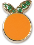 Blinged Out Peach Jibbitz - Multi Osfa