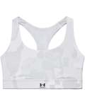 Women's Ua Iso-chill Mid Team Sports Bra - White Sm