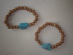 Howlite & Wood Beads Bracelet CHB25