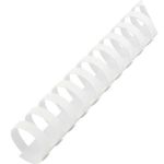 : 6MM 21 Loop Pvc Binding Combs - White 100 Pack