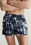 Calvin Klein Short Drawstring-print - Ck Palm Black Aop