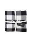 Linen House Revana Check Table Linen- Black