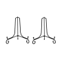 7IN Foldable Photo Holder Easel Plate Display Stand Picture FRAMES-2 Pieces