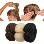 1PC Magic Sponge Hair Bun Maker Donut Styling Foam For Easy Hairdo Twist Headband Tool For Women - Suitable For Normal Hair Type