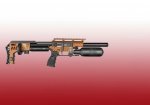 Air Rifle Impact M4 .22 Exp Copper - Compact 500MM