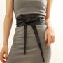 Bowknot Sash Belt Vintage Solid Color Pu Girdle Dress Belts Boho Cinch Waist Band Decorative Wide Waist Belt For Women