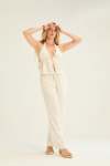 Bae Drawstring Pants - M-l Choc Embroidery