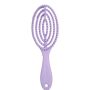 High Quality Plain Hollowed Out Wet Hair Brush - Purple