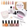 High Quality 19-PIECE Glam Gel Nail Starter Kit - Mono P