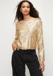 Sequins Relaxed Tee - Beige