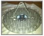 46 Glass Aluminium & Host Stacking Communion Tray